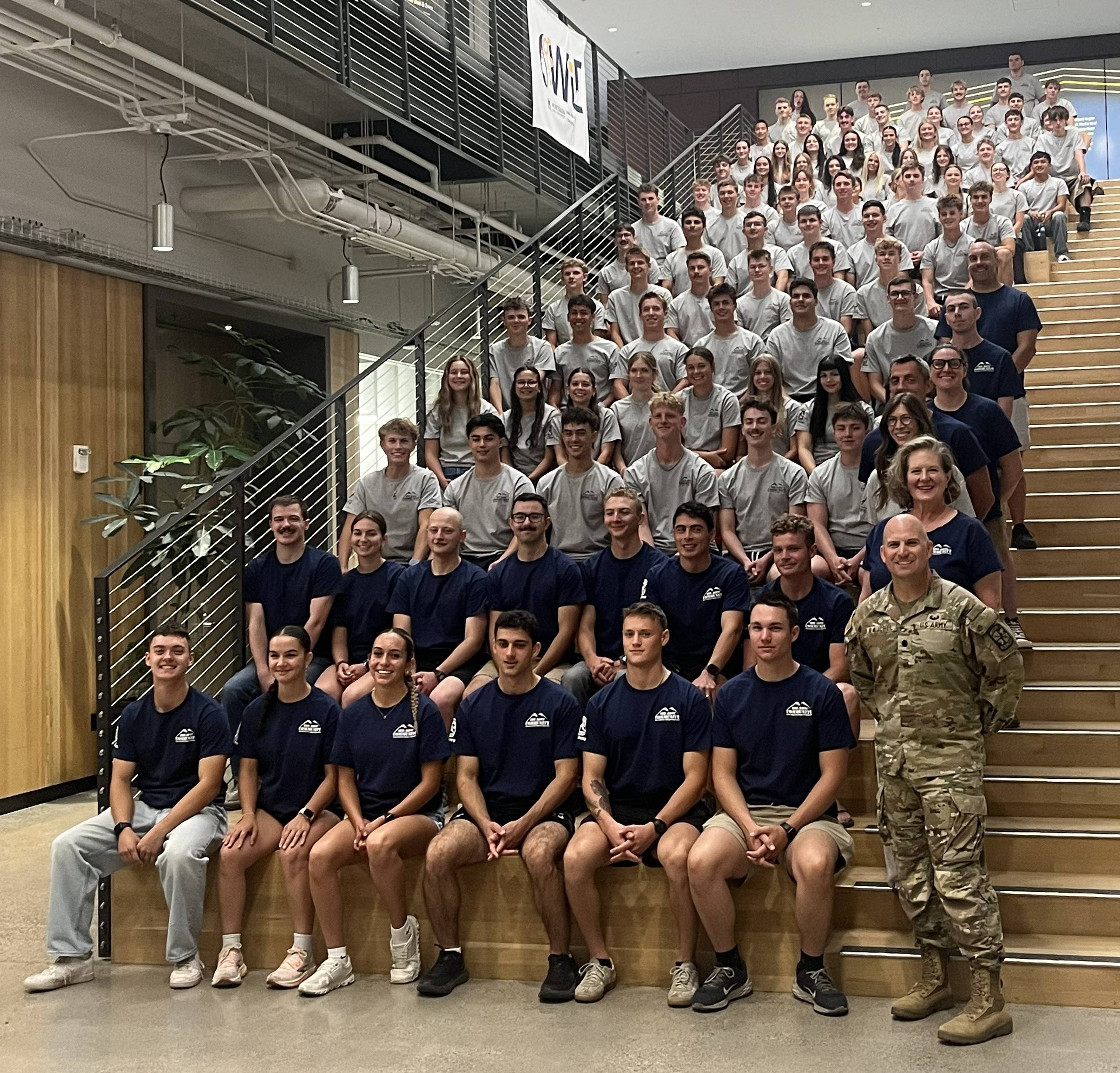 cadets on staris 2026 cadets on stairs 2026