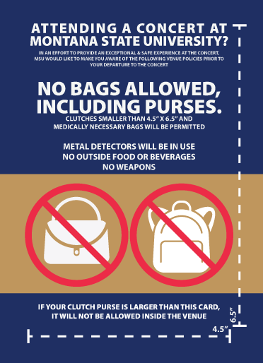 Bag Policy infographic.
