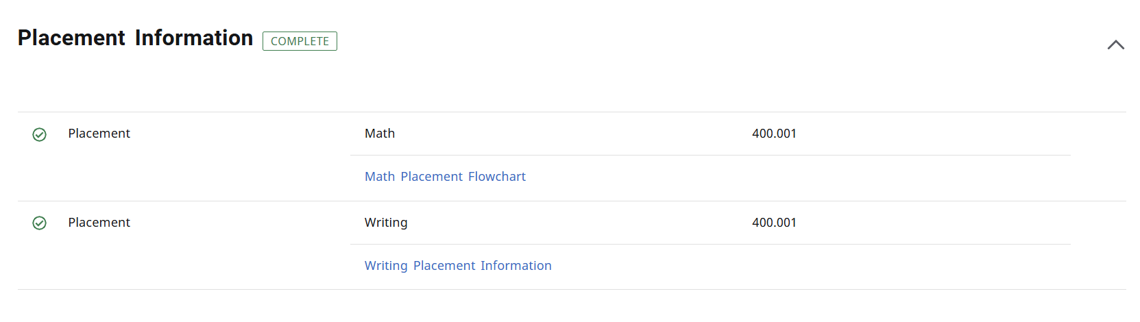 test scores