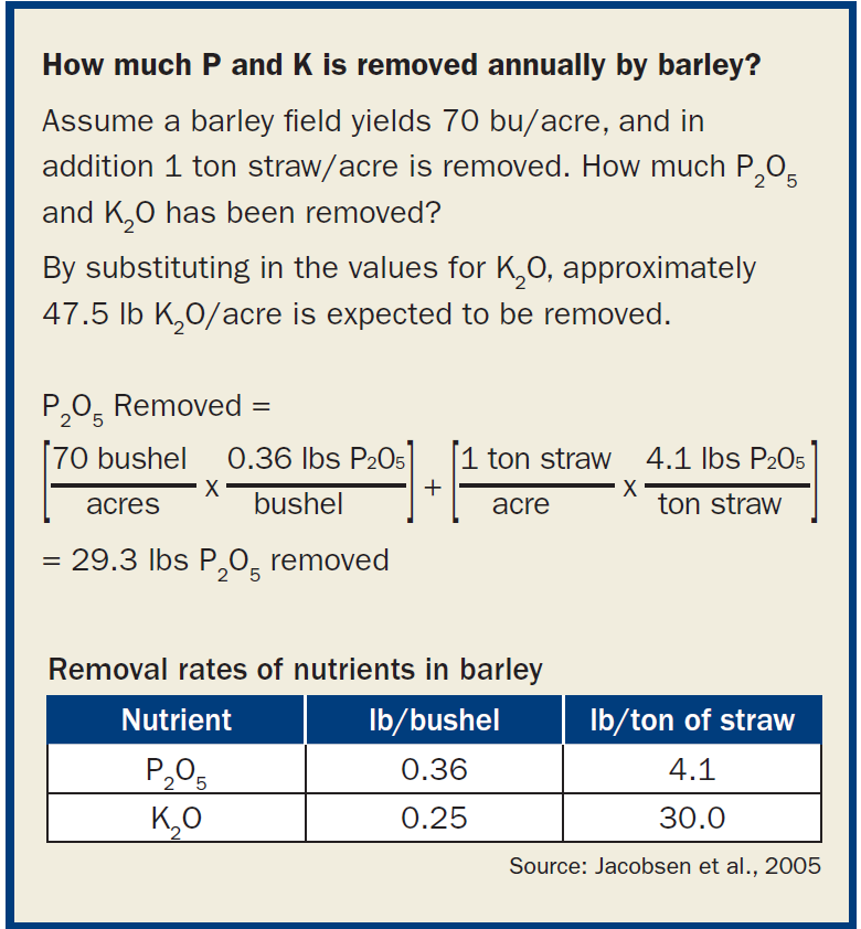 an equation to find how much p is removed from k