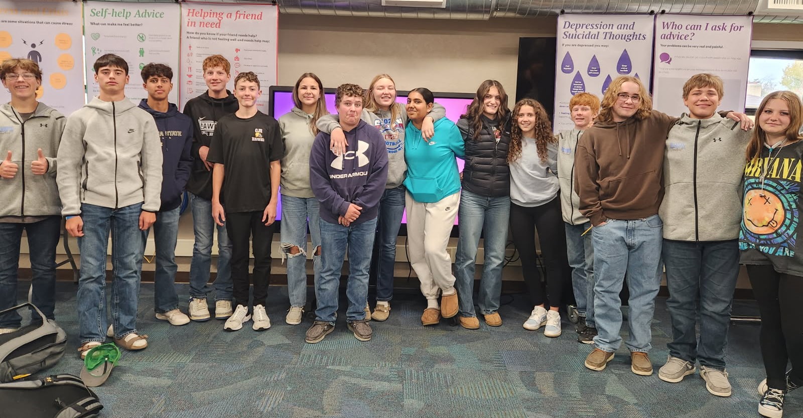 Members of the Chester-Joplin-Inverness freshman class learned how to be aware of their mental health in 2025.