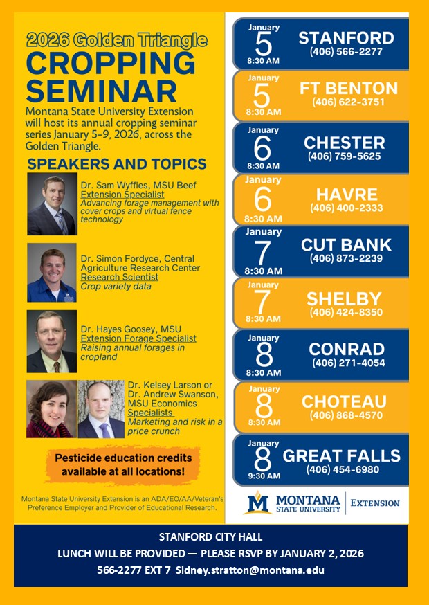 2026 Golden Triangle Cropping Seminar Flyer