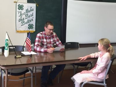 4-H Club Meeting Boy and Girl in 4H Meeting