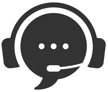 headset with a talking bubble