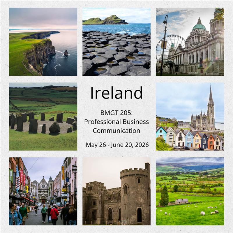 Ireland Faculty-Led Study Abroad Program Ireland Faculty-Led Study Abroad