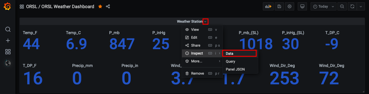 Use the arrow on top of the table and select Export as CSV