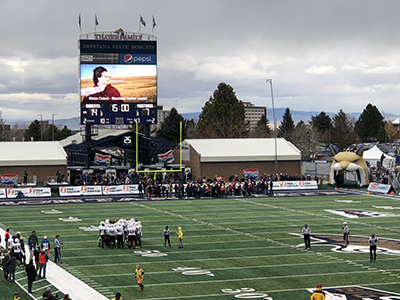 Picture of the video on the field