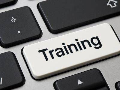 training keyboard button 