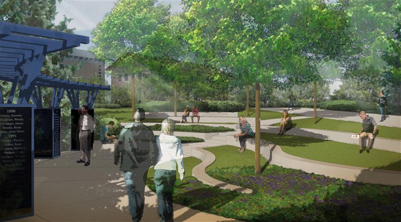 Architectural rendering of MSU Student Memorial